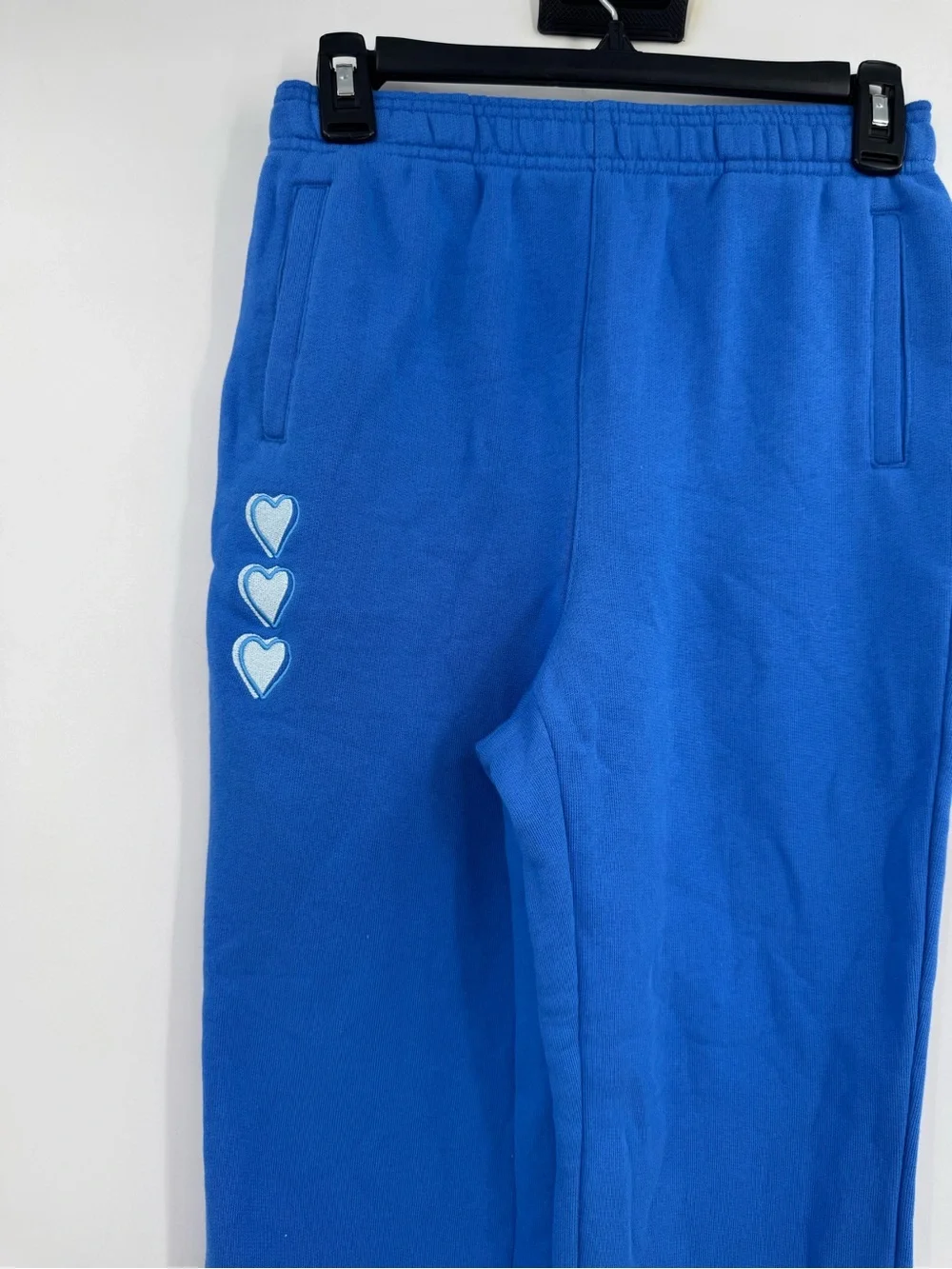 Roller Rabbit X Target Womens XXS Aqua Heart Embroidered Fleece Jogger Sweatpant